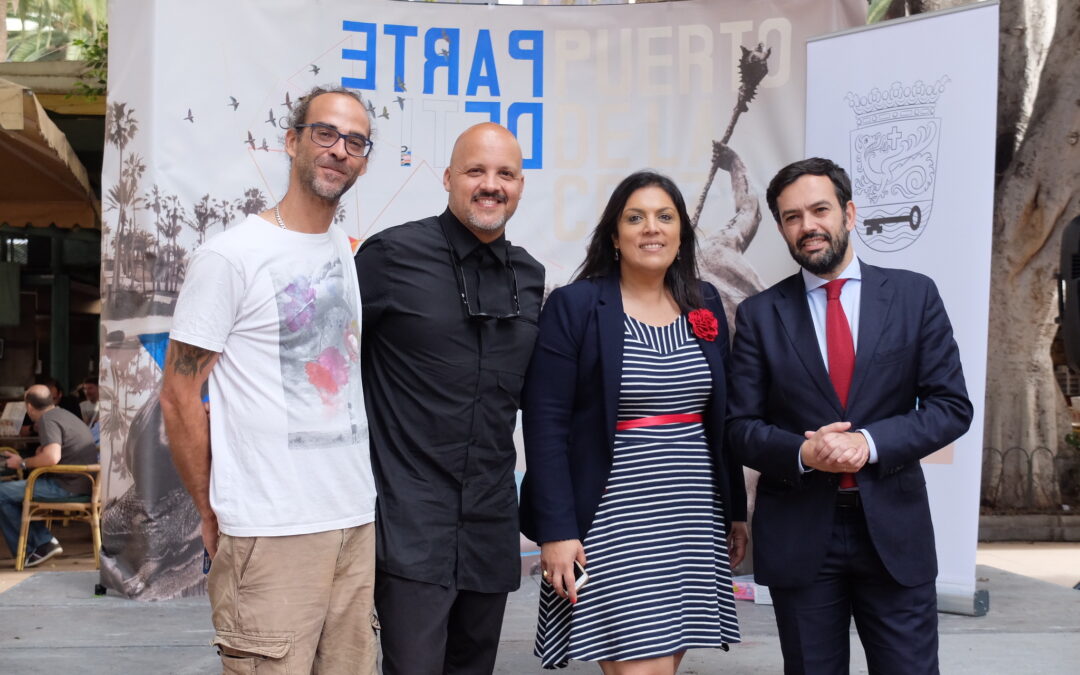 La performance artística presentada en Fitur se exhibe en el Puerto De la Cruz