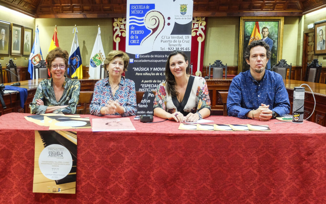La Escuela Municipal de Música del Puerto de la Cruz presenta el Proyecto Escuela Abierta