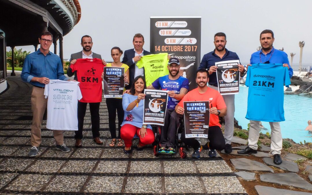 La II Media Maratón Nocturna Puerto de la Cruz-Divina Pastora Seguros reúne a más de 1.300 corredores