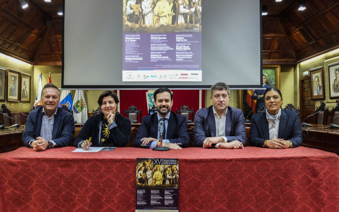 La Reyes Bartlet comienza su XVI Festival de Música Antigua de Puerto de la Cruz mañana viernes 2 de marzo