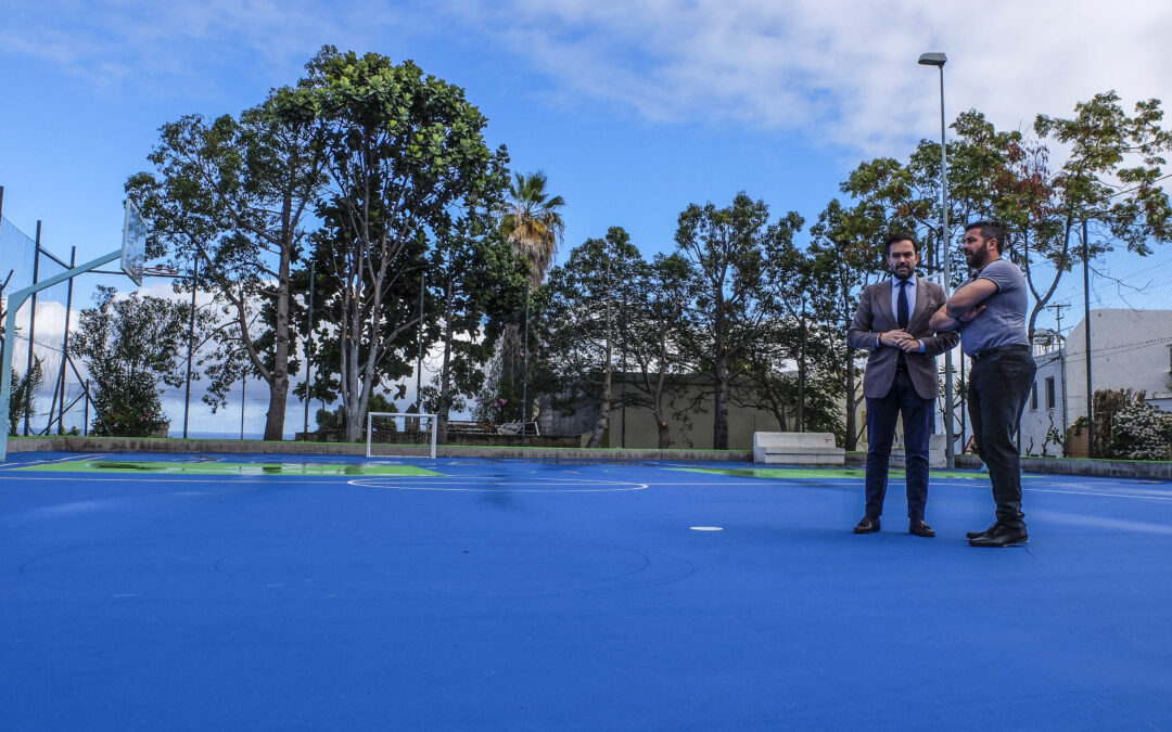 El Ayuntamiento del Puerto de la Cruz mejora el polideportivo ‘Las Mesitas’