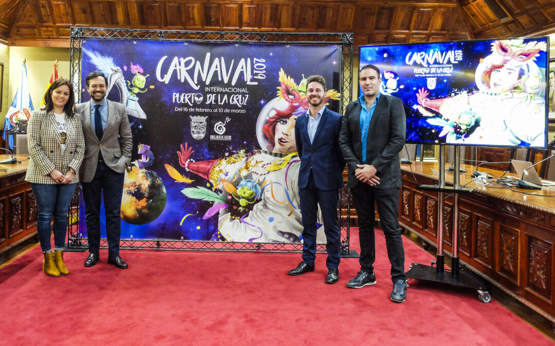 El Carnaval Internacional de Puerto de la Cruz conquista el ‘espacio exterior’
