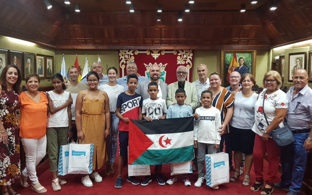 Recepción a niños y niñas saharauis