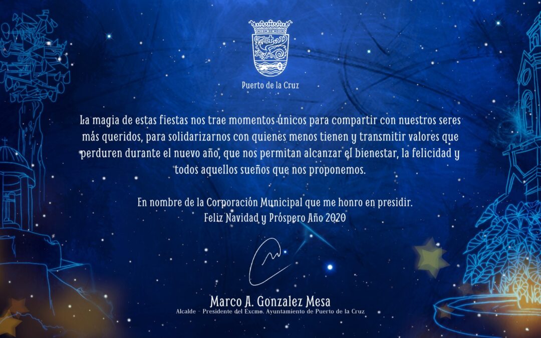 Desde Puerto de la Cruz, ¡Feliz Navidad!