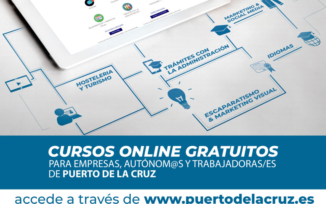 Puerto de la Cruz lanza una oferta formativa online y gratuita para el sector comercial de la ciudad