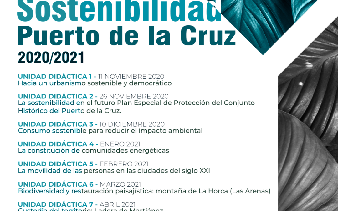 Este mes se pone en marcha la Escuela de Sostenibilidad Puerto de la Cruz 2020/2021