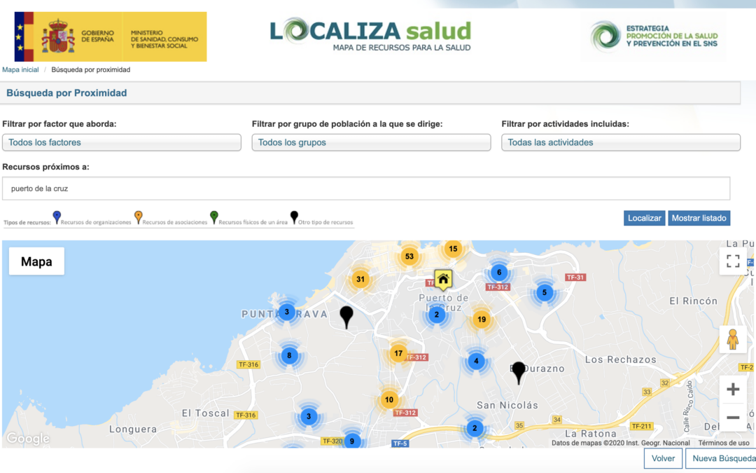 Puerto de la Cruz implementa una aplicación para rastrear los recursos locales relacionados con la salud