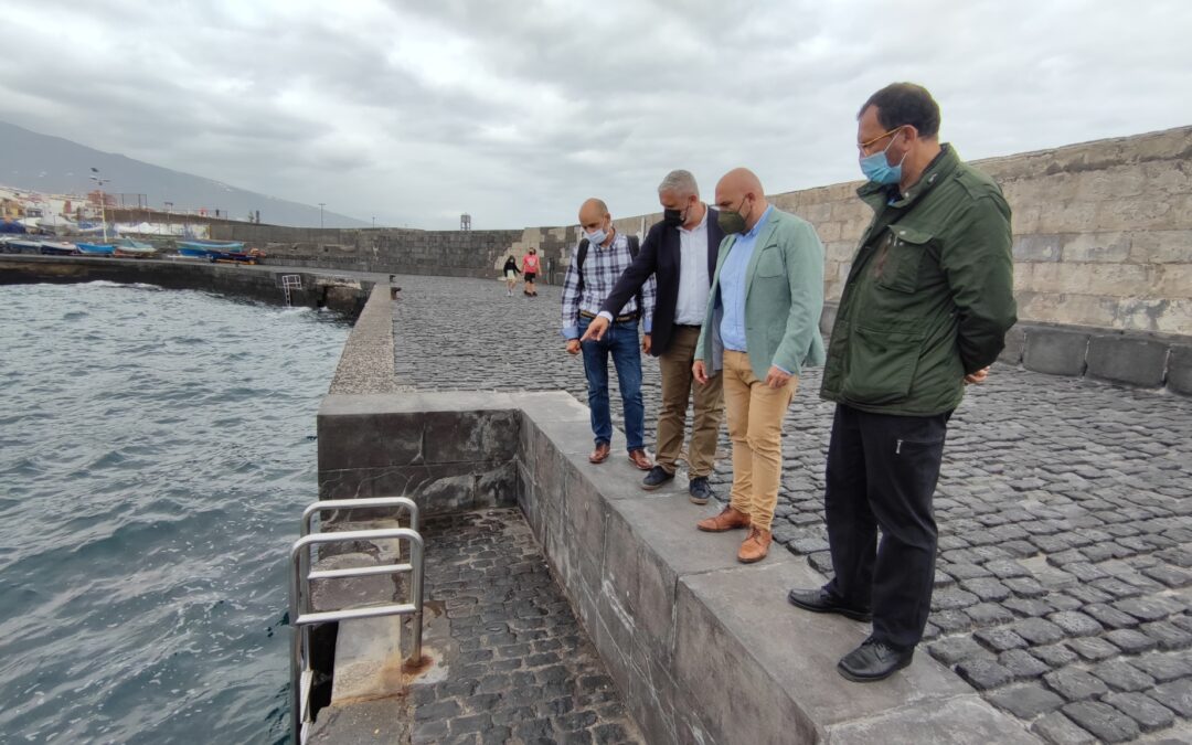El Ayuntamiento y Puertos Canarios avanzan en la seguridad del muelle pesquero de la ciudad