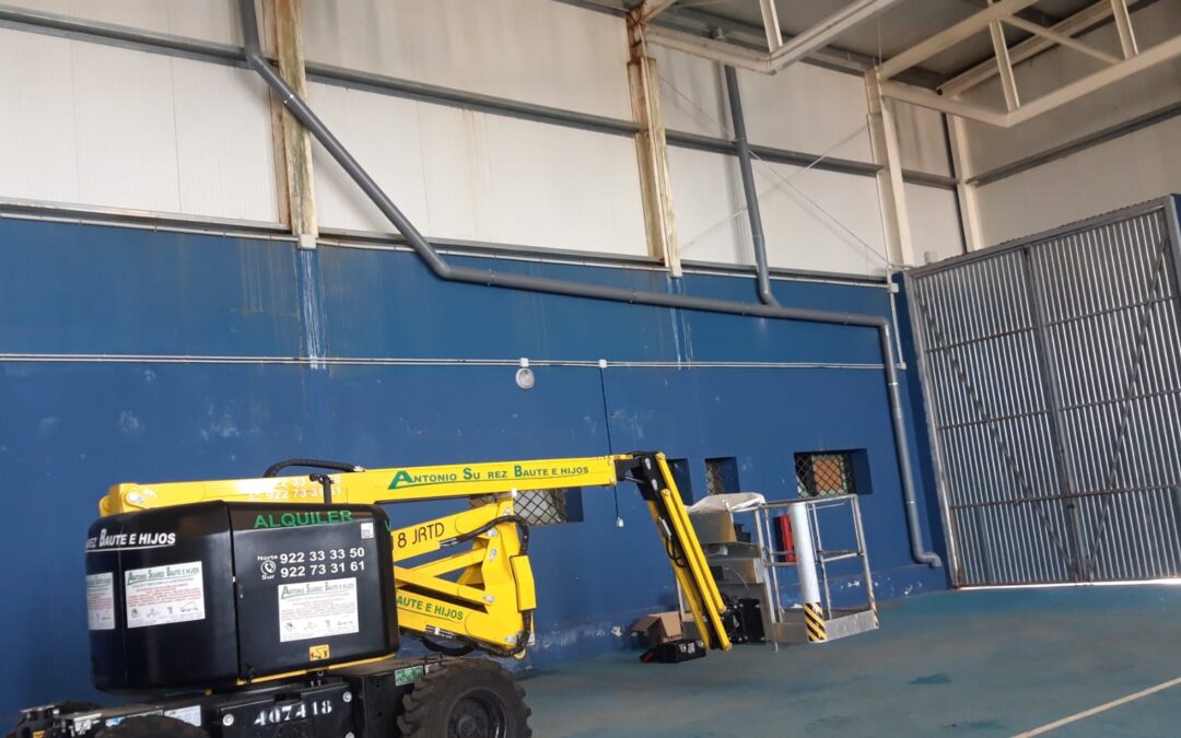 Finalizan las obras de mejora en el Polideportivo cubierto de La Vera