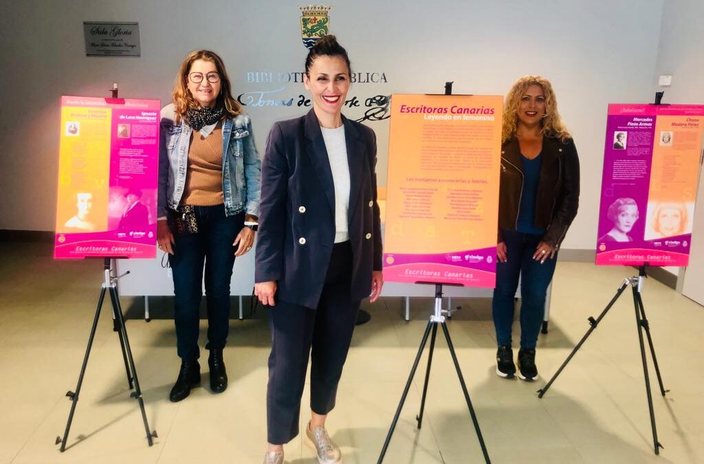Exposición «Mujeres Escritoras Canarias» en nuestra Biblioteca Municipal Tomás de Iriarte