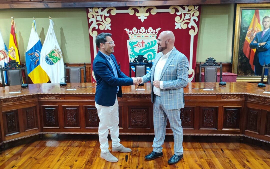 Encuentro entre los alcaldes de Los Realejos y Puerto de la Cruz