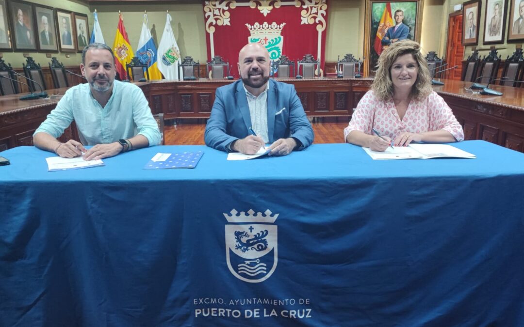 Puerto de la Cruz y Narón, municipio de La Coruña, firman junto al ICDC del Gobierno de Canarias el acta fundacional de la Red Eurolatinoamericana de Artes Escénicas (REDELAE Europa)
