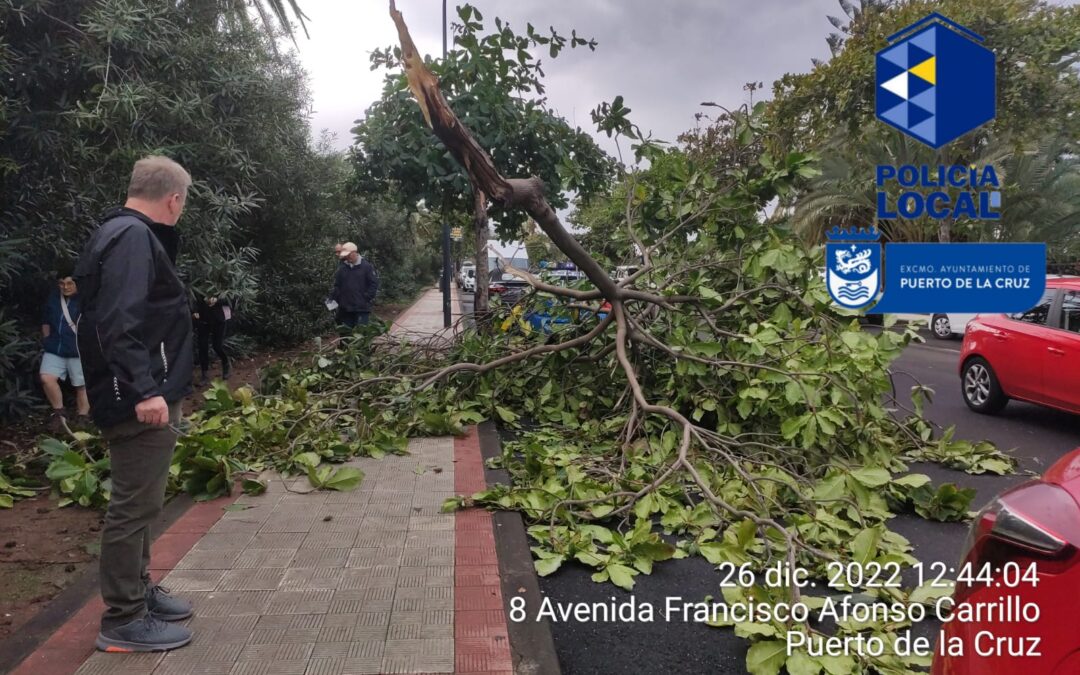  Puerto de la Cruz agradece la implicación de la Policía y del resto de servicios municipales durante la DANA