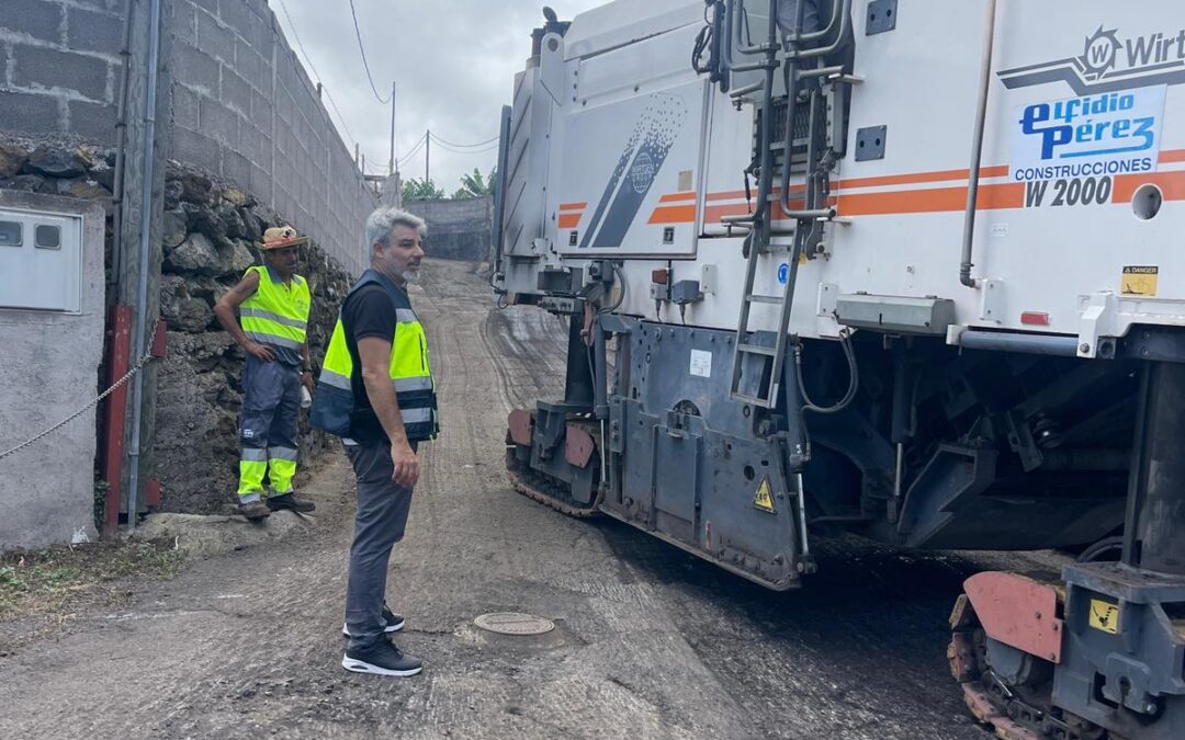 Ciudad Sostenible comienza con el asfaltado del Camino Las Quinteras y la calle Carril