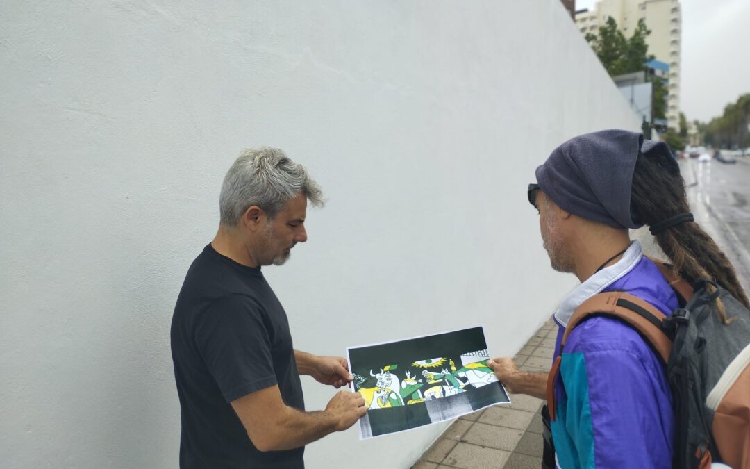 Puerto de la Cruz lucirá un mural participativo en apoyo a Palestina inspirado en el “Guernica” de Picasso