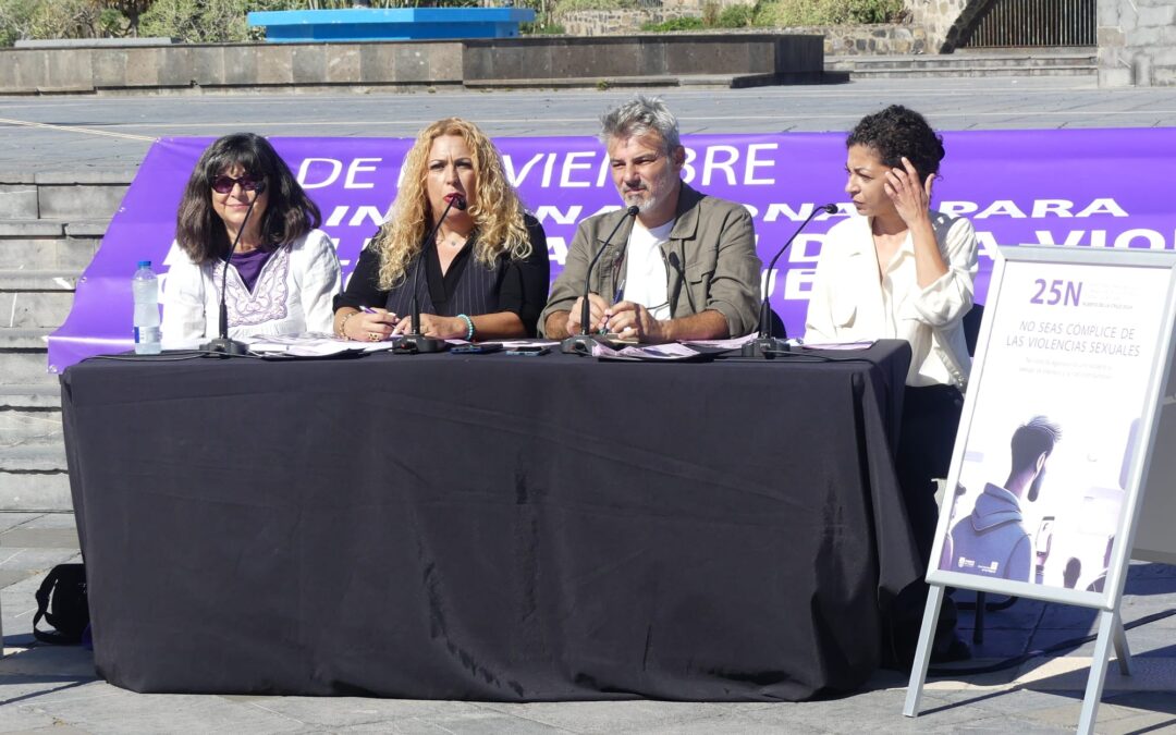 Puerto de la Cruz lanza una campaña de sensibilización por el 25N con el lema “No seas cómplice de las violencias sexuales”