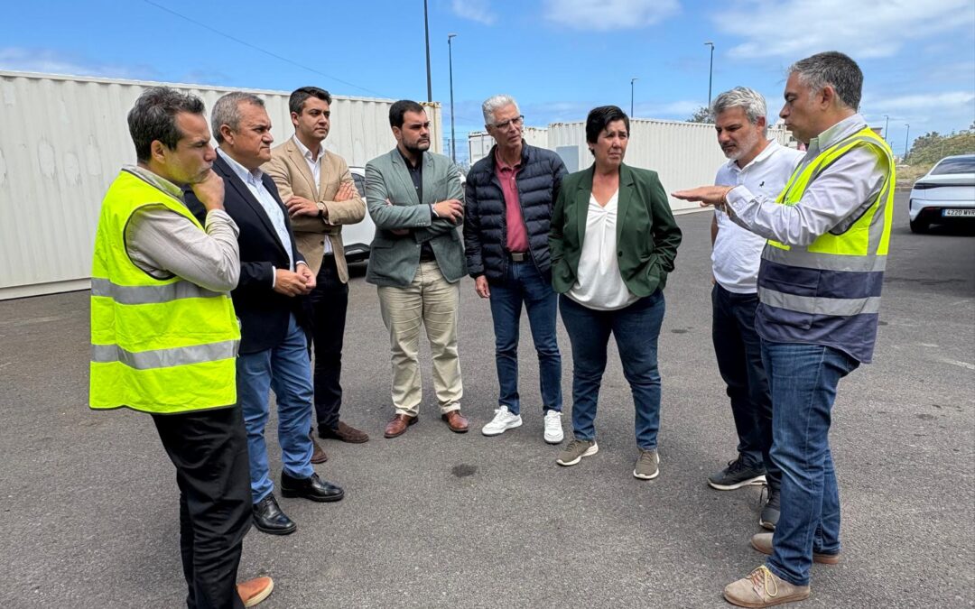 Visita a las obras que ejecuta BALTEN en la EDAR del Valle de La Orotava