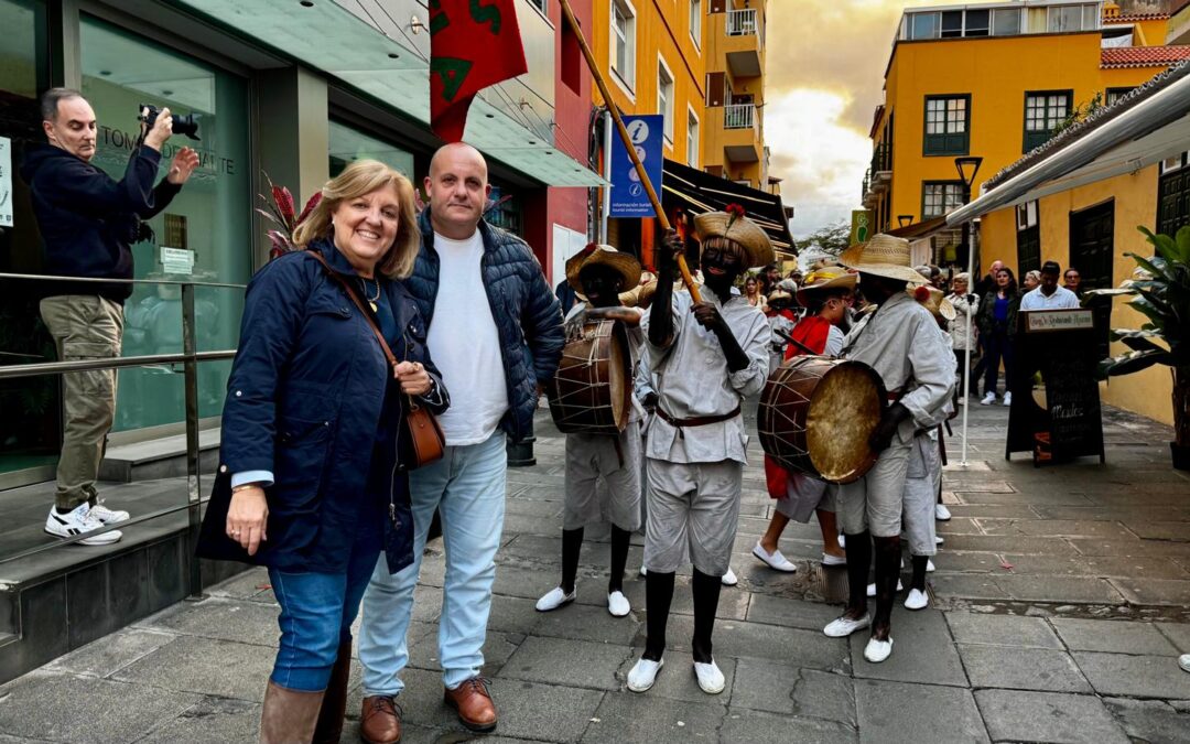 Escolares portuenses representan la tradición popular «El Mataculebra»