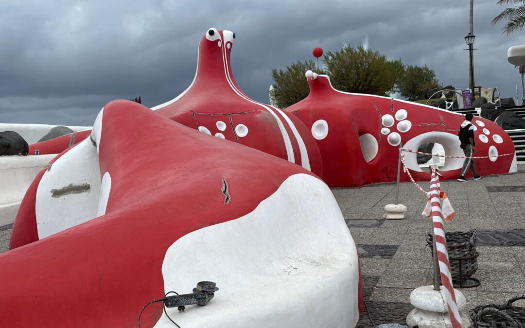 Se continúa con las labores de rehabilitación del Lago Martiánez