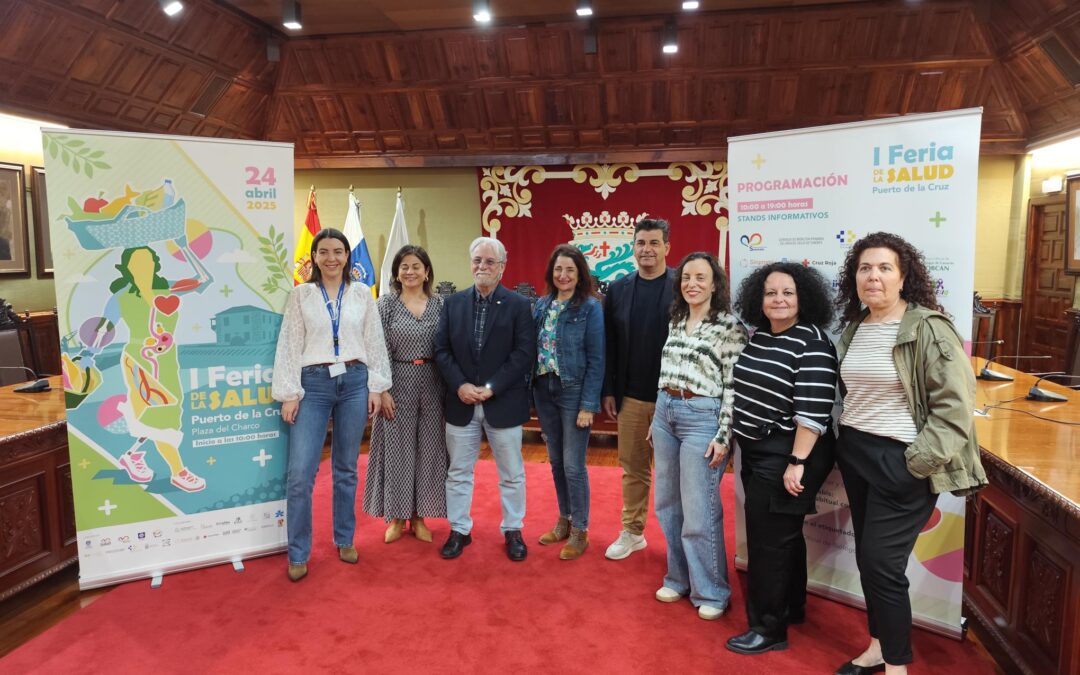 Puerto de la Cruz celebra su primera Feria de la Salud con la participación de 124 escolares y 16 entidades del sector