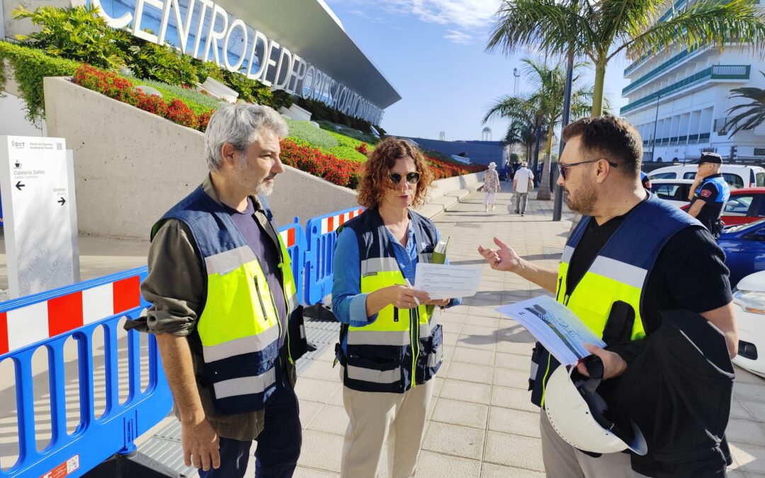 Abierto a los peatones el nuevo acerado del Centro de Deportes Acuáticos de Tenerife