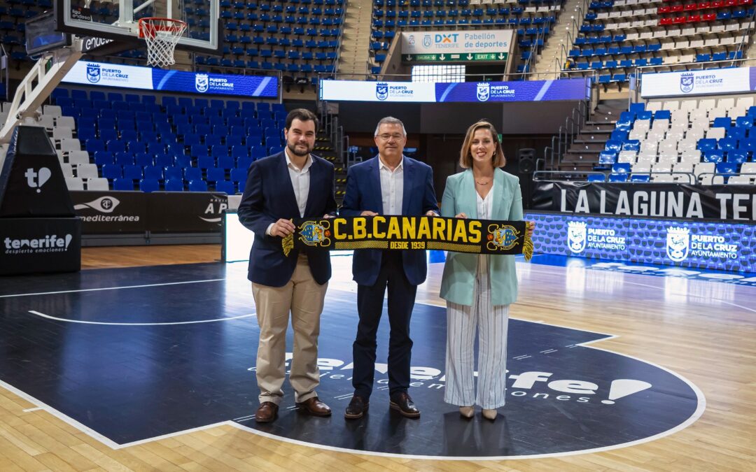 Ayuntamiento de Puerto de la Cruz y el CB Canarias sellan un nuevo acuerdo de patrocinio