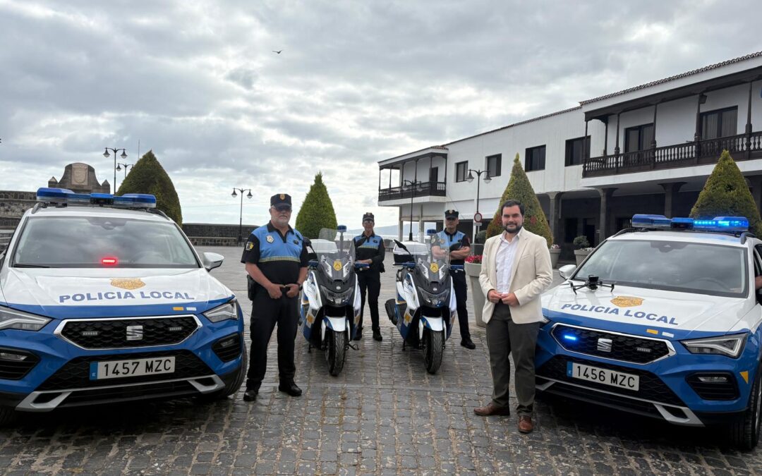 Puerto de la Cruz refuerza la seguridad ciudadana con la incorporación de nuevos vehículos y motos para la Policía Local