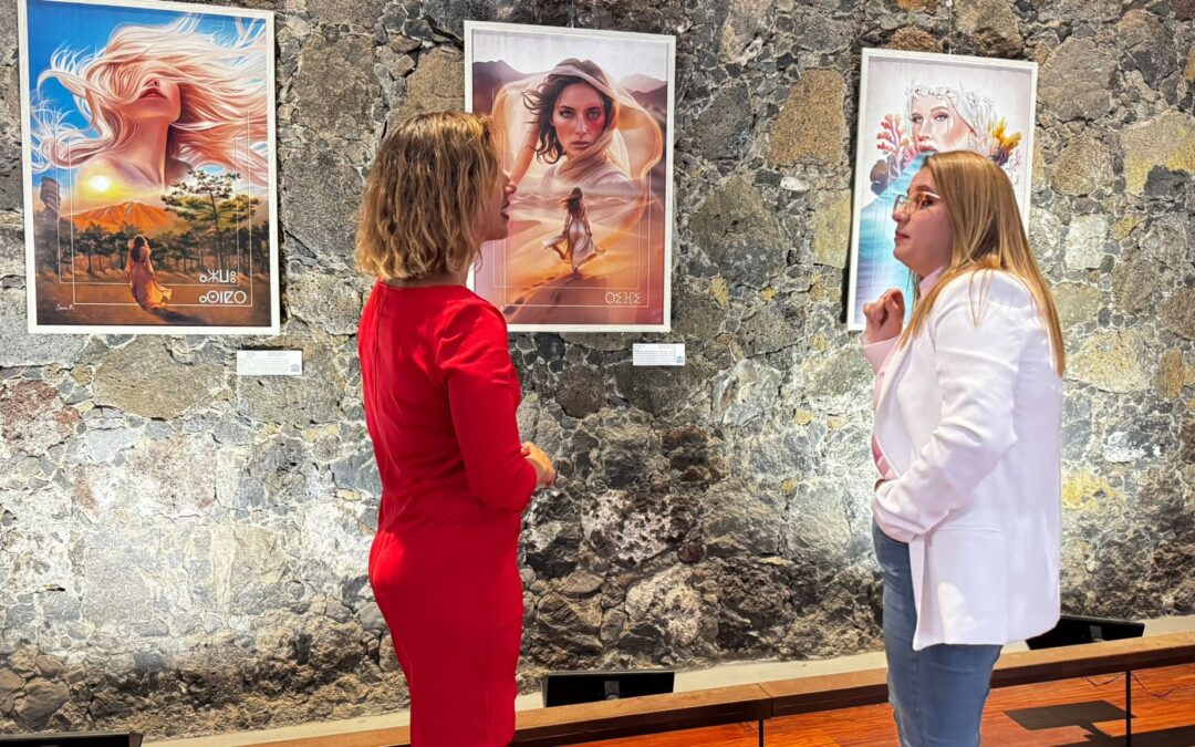 Inauguración de la exposición «Trazos con alma canaria» en el Castillo San Felipe