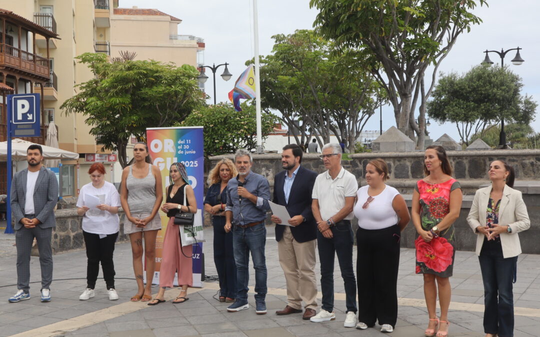 Puerto de la Cruz luce con orgullo la bandera LGTBIQA+  
