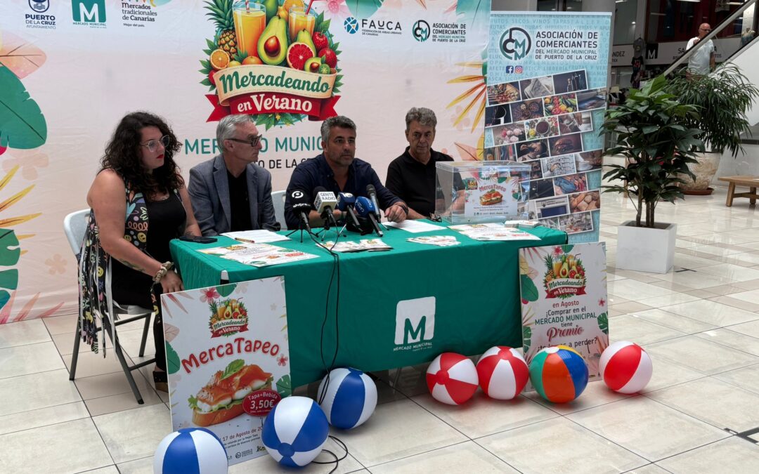 El Mercado Municipal de Puerto de la Cruz presenta su campaña comercial y de dinamización para el mes de agosto