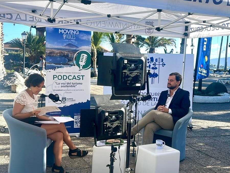 Puerto de la Cruz acoge la grabación de la primera temporada del podcast ‘Moving Voices’, la voz del turismo sostenible