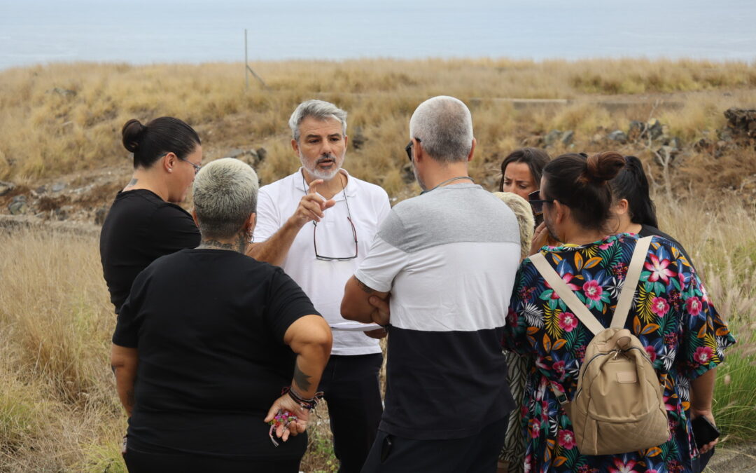 David Hernández presenta a La Vera el proyecto de un gran parque de 5.379 metros en el barrio