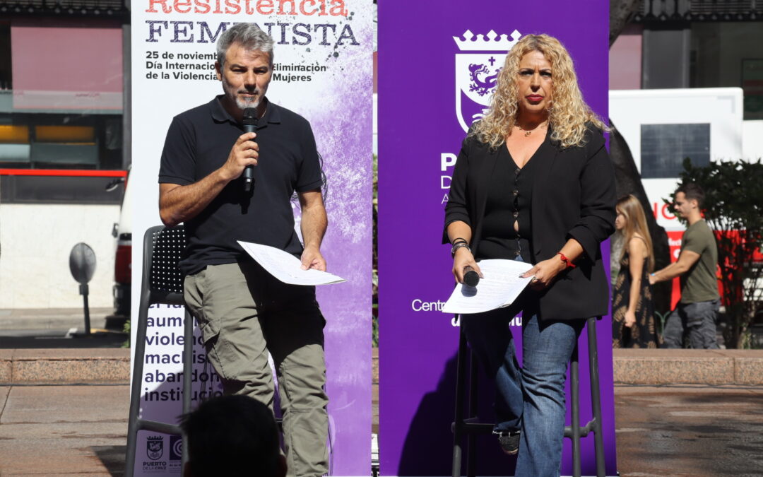Puerto de la Cruz reafirma su compromiso feminista frente al negacionismo y el odio con motivo del 25N