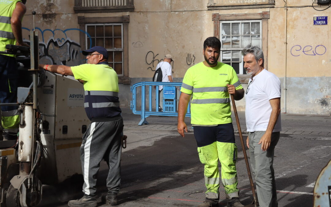 Iniciadas las obras de asfaltado y mejora de la accesibilidad en las calles Iriarte y Enrique Talg