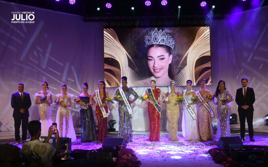 Lucía García González, Reina de las Grandes Fiestas de Julio 2026 en una noche inolvidable para Puerto de la Cruz